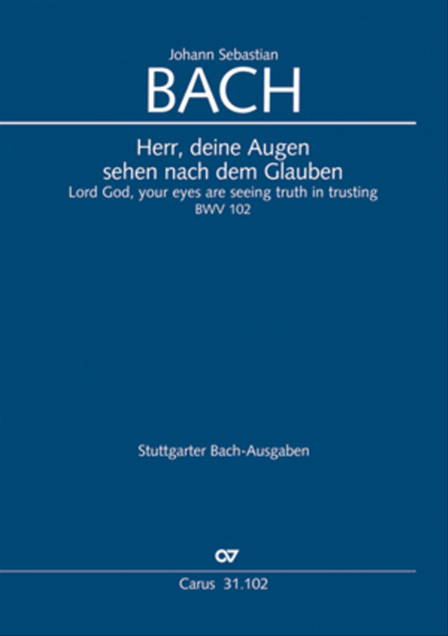 Lord God, your eyes are seeing truth in trusting (Herr, deine Augen sehen nach dem Glauben) ATB scores gallery preview page 1