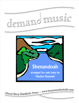 Book cover for Shenandoah for solo harp - lever or pedal (les harpes classiques à pédales; les harpes celtiques