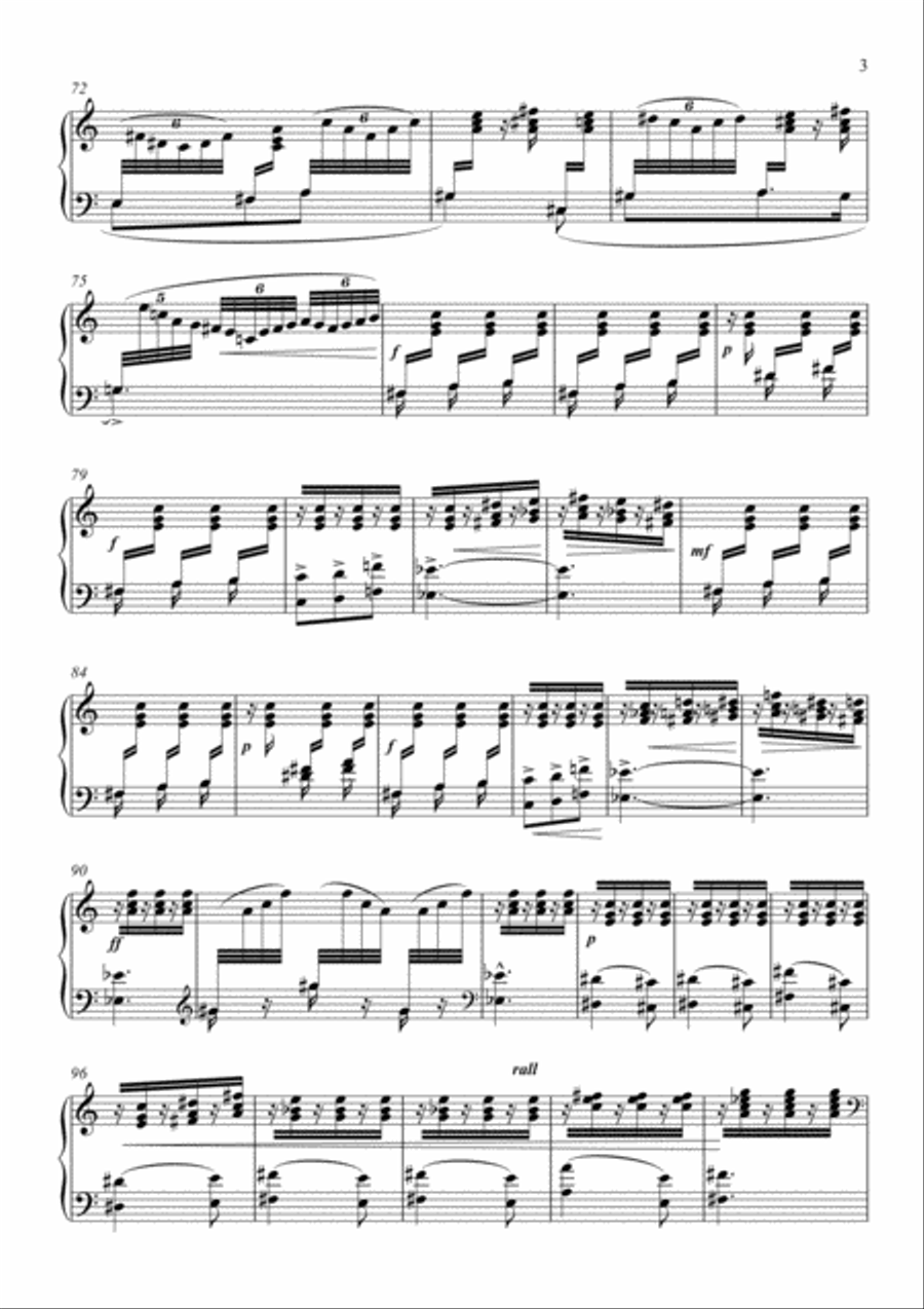 Archaeopteryx Piano Solo scores gallery preview page 4