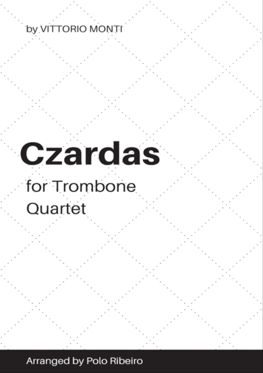 Czardas (for Trombone Quartet) Trombone Quartet scores gallery preview page 1