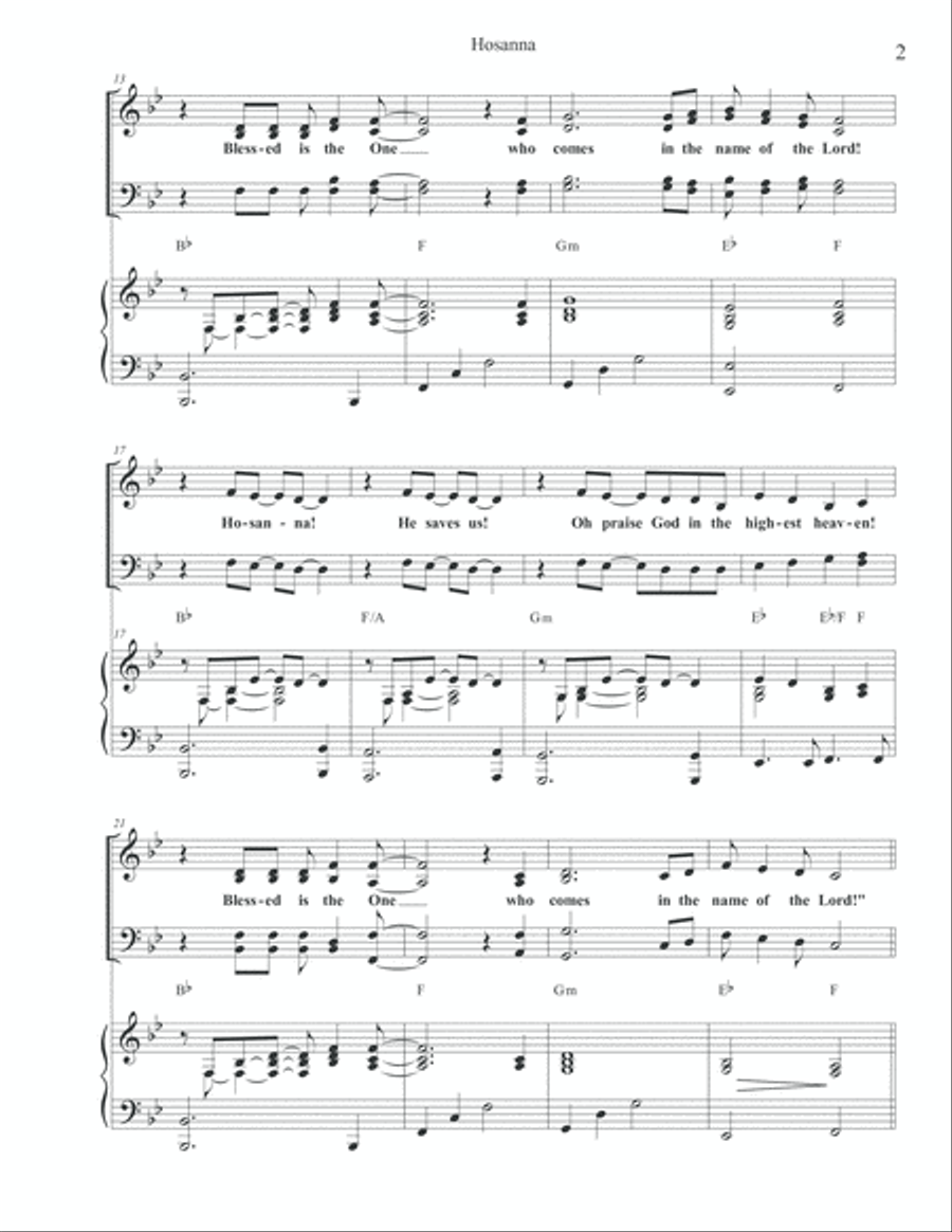 Hosanna 4-Part scores gallery preview page 3