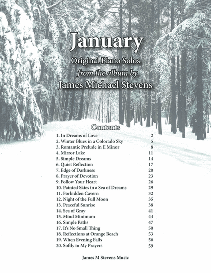 January - Piano Book image number null