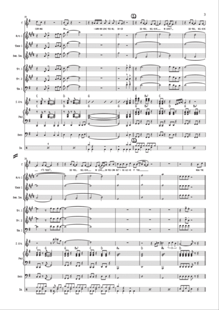 Do You Believe In Love Do You Believe In Love Jazz Ensemble scores gallery preview page 4