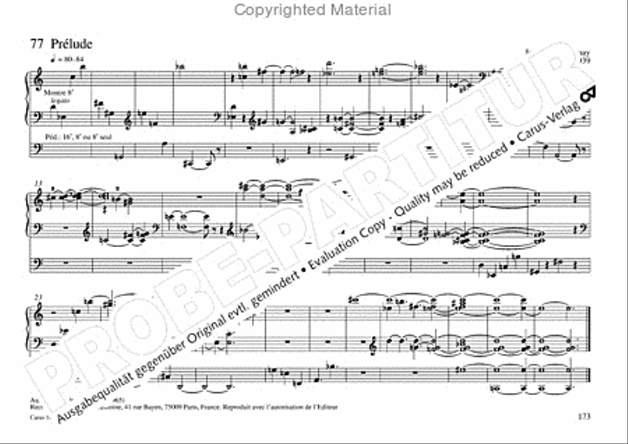 Freiburger Orgelbuch: Stammteil Organ Solo scores gallery preview page 174