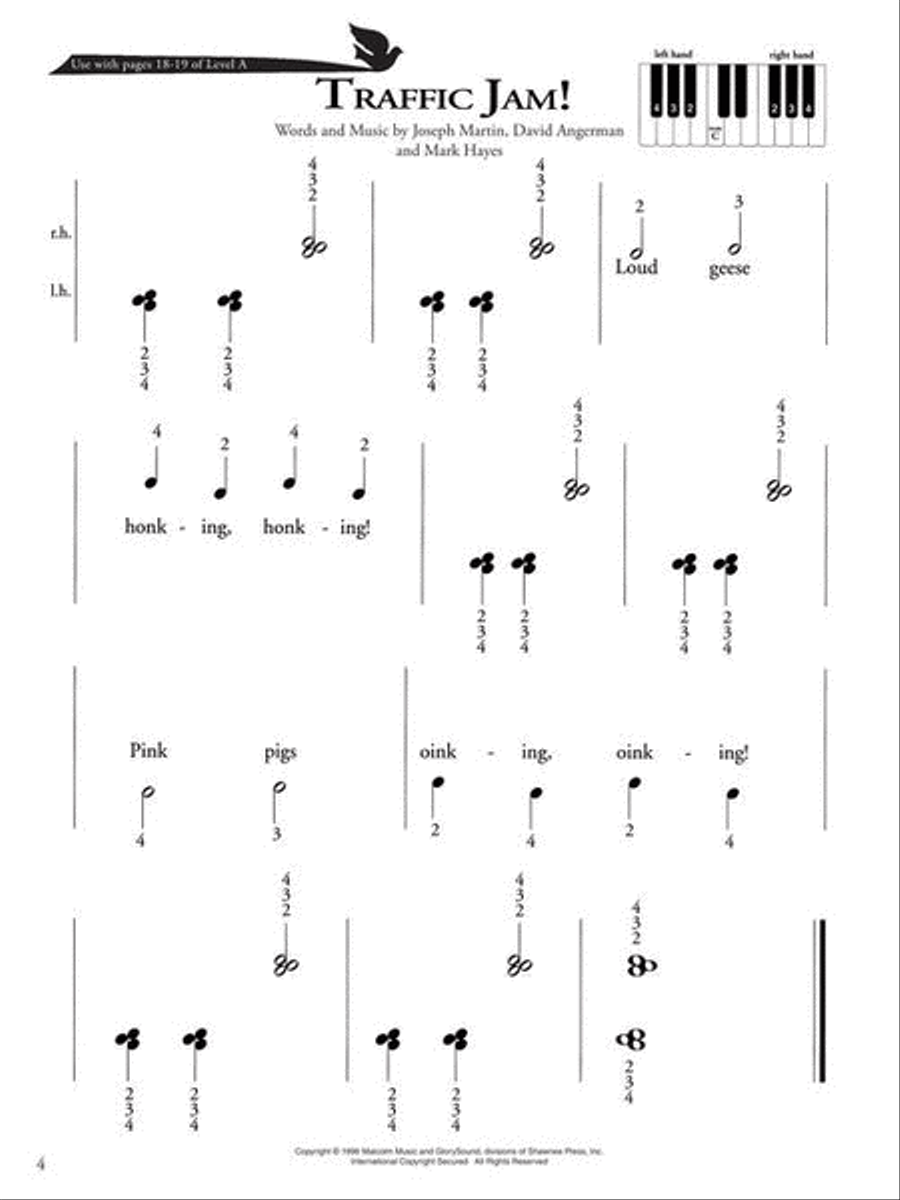 Keys for the Kingdom - Performance Book, Level A Piano Method scores gallery preview page 4