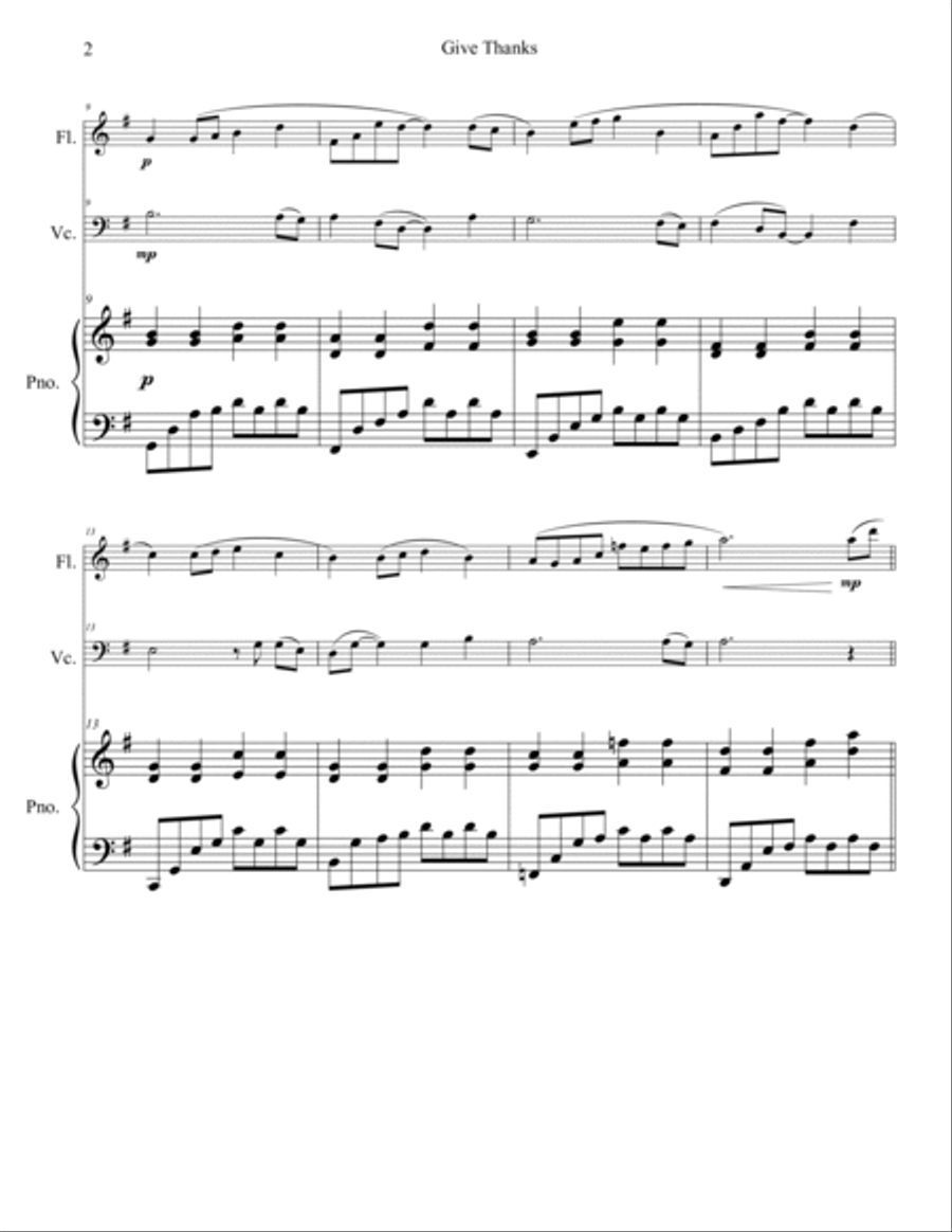 Give Thanks Flute scores gallery preview page 3