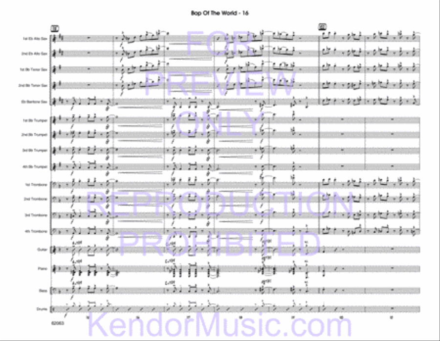 Bop Of The World Bop Of The World Jazz Ensemble scores gallery preview page 18