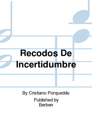 Book cover for Recodos De Incertidumbre