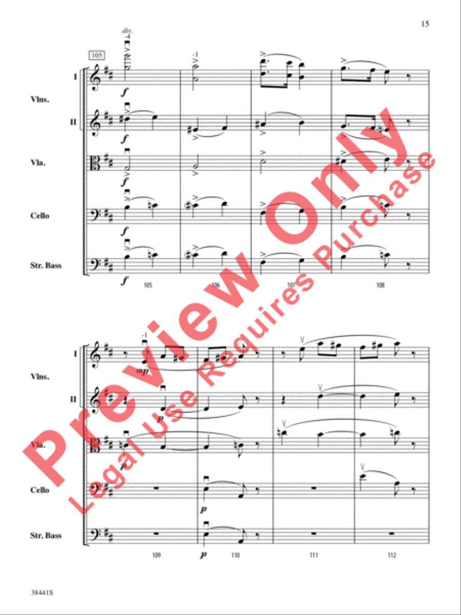 February: Carnival (from The Seasons) String Orchestra scores gallery preview page 16