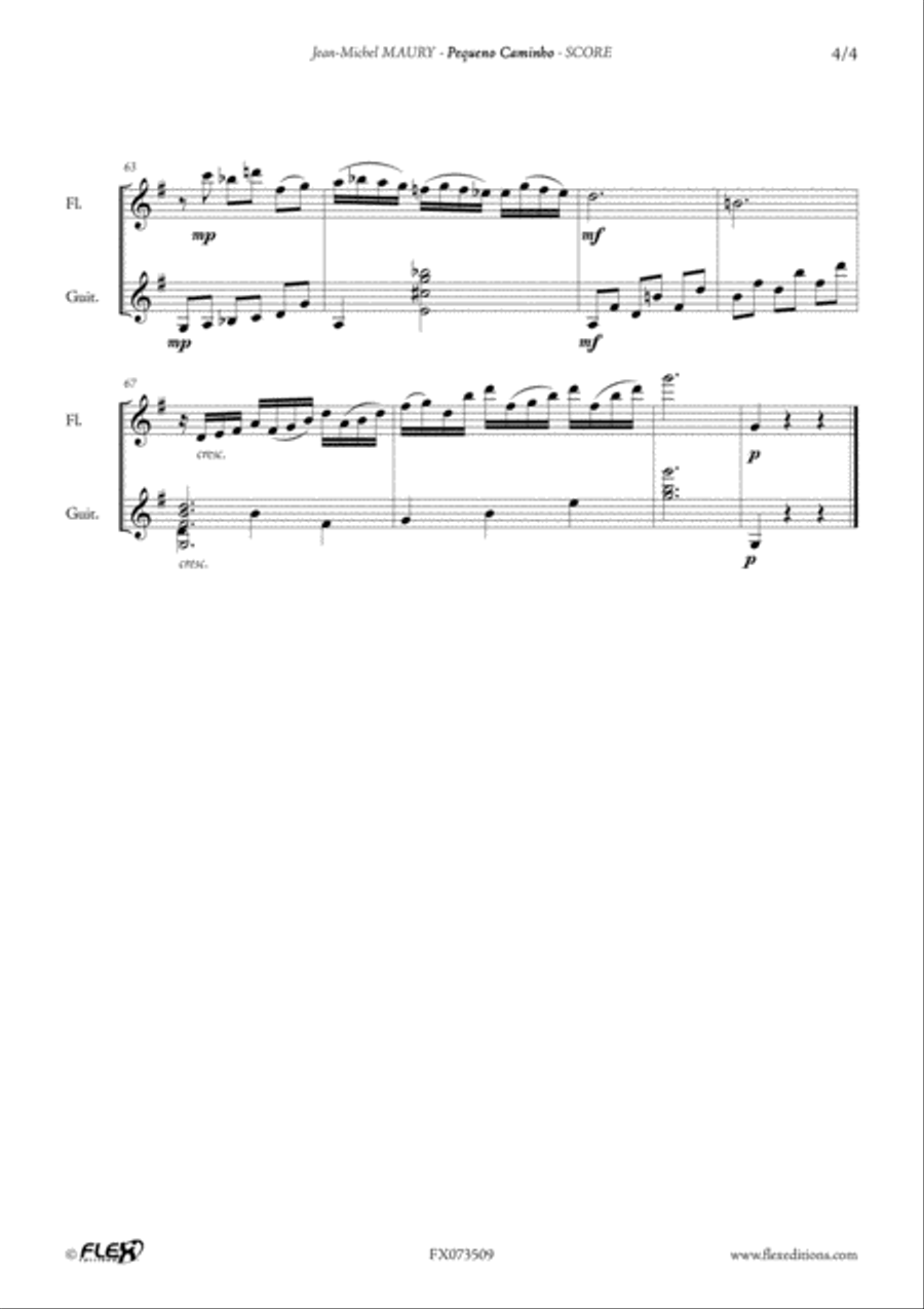 Pequeno Caminho Pequeno Caminho Flute scores gallery preview page 5