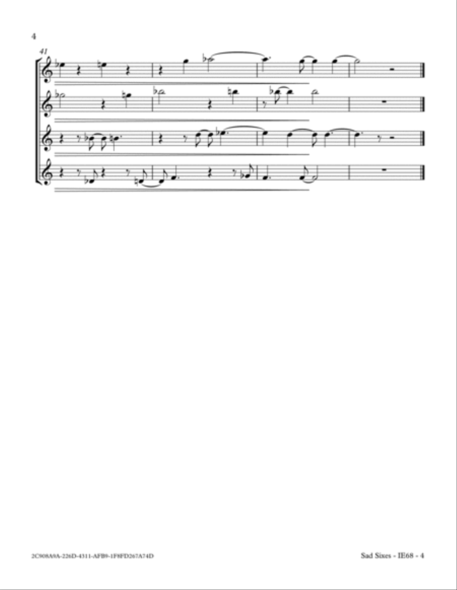 Sad Sixes Small Ensemble scores gallery preview page 4