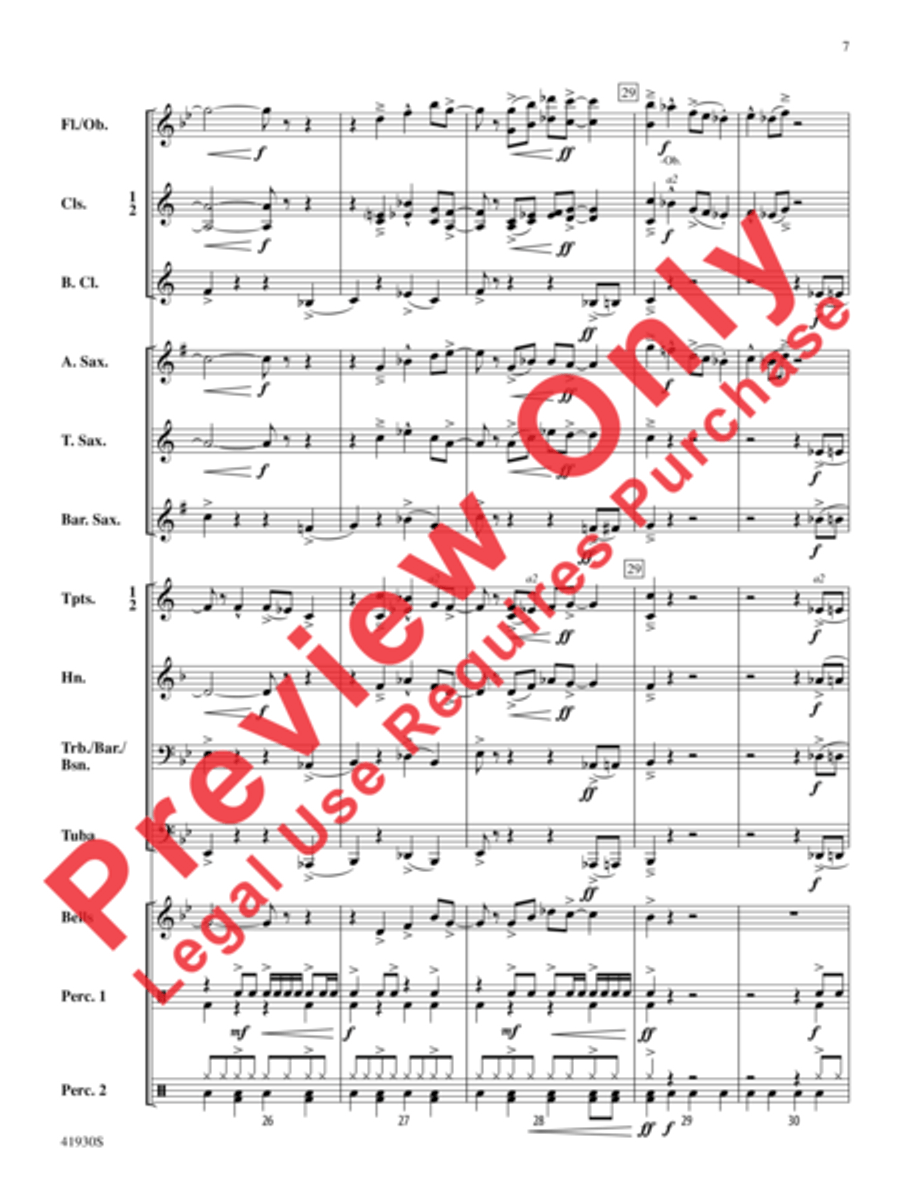 Rock Star Concert Band scores gallery preview page 8