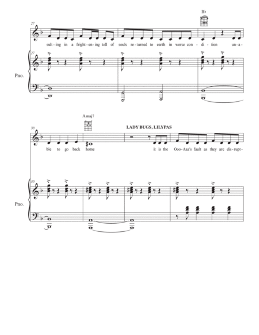 Age of Doom Piano, Vocal, Guitar scores gallery preview page 4