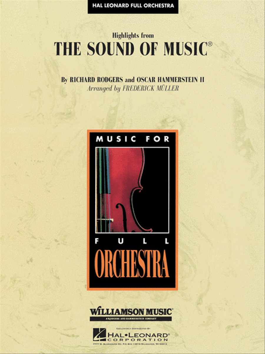 Highlights from The Sound of Music Full Orchestra scores gallery preview page 1