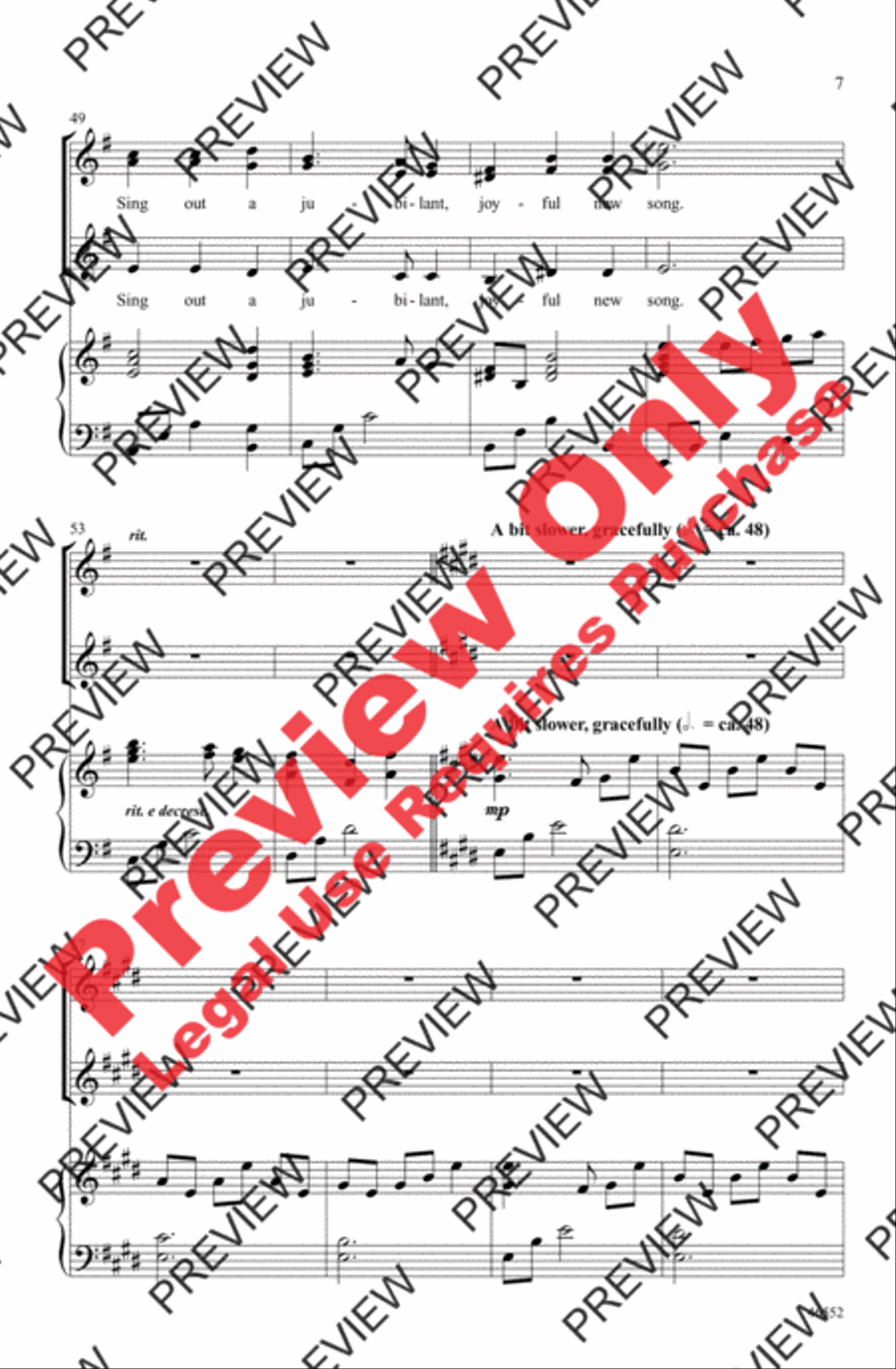 Psallite Hodie SSAA scores gallery preview page 6