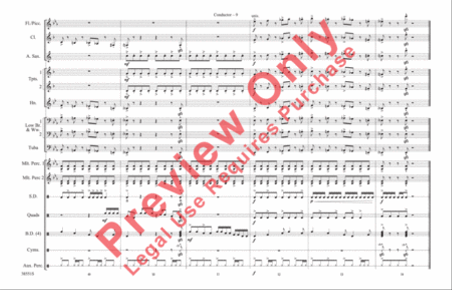 Harry Potter: The Music, Part 2 Marching Band scores gallery preview page 10