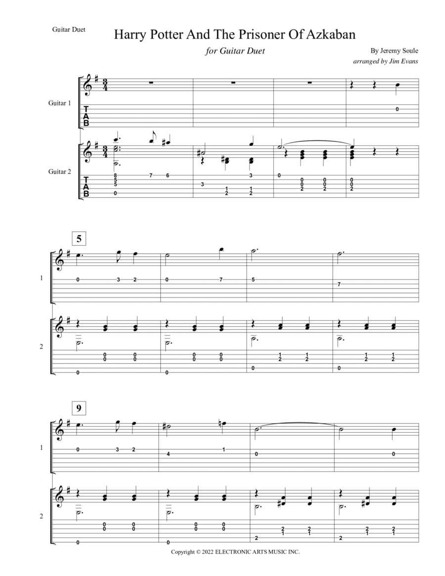 Harry Potter And The Prisoner Of Azkaban Score and Parts scores gallery preview page 1