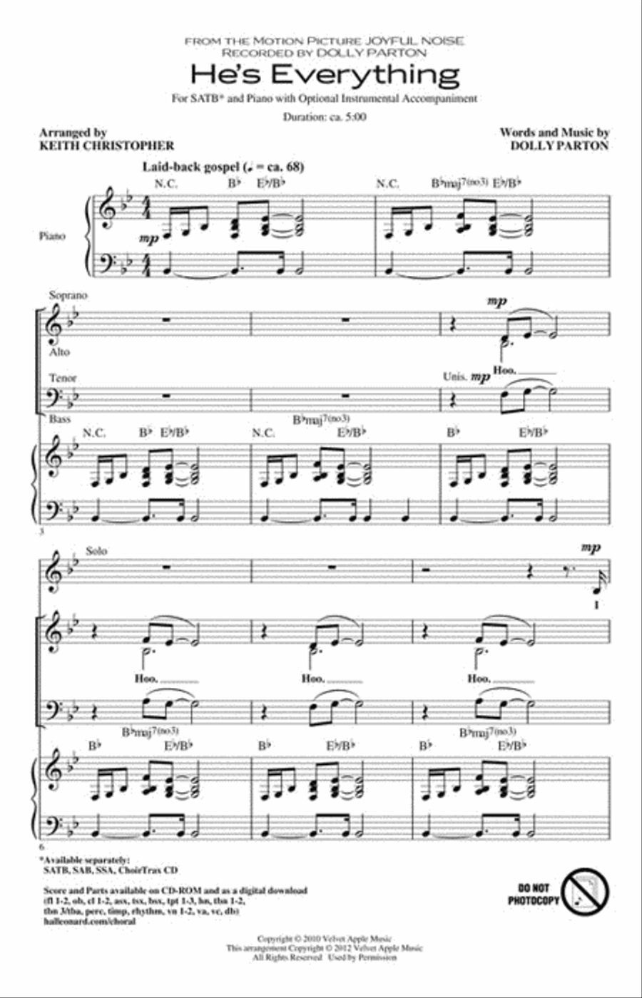 He's Everything 4-Part scores gallery preview page 2