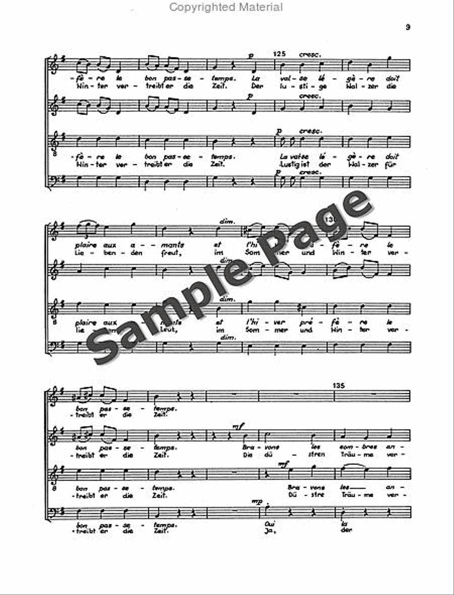 Waltz with Chorus 4-Part scores gallery preview page 10