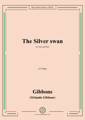 O. Gibbons-The Silver swan,in F Major