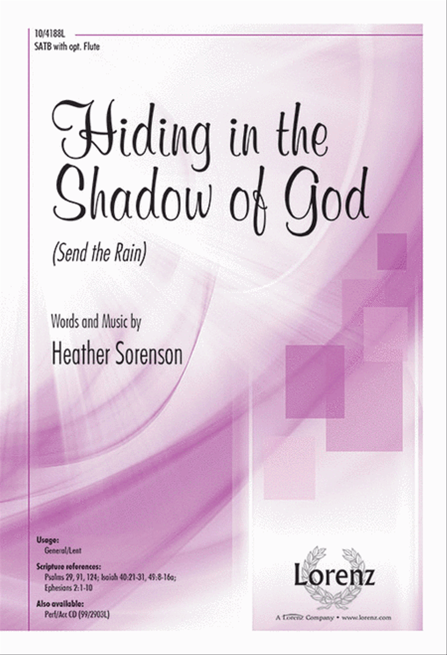 Hiding in the Shadow of God 4-Part scores gallery preview page 1