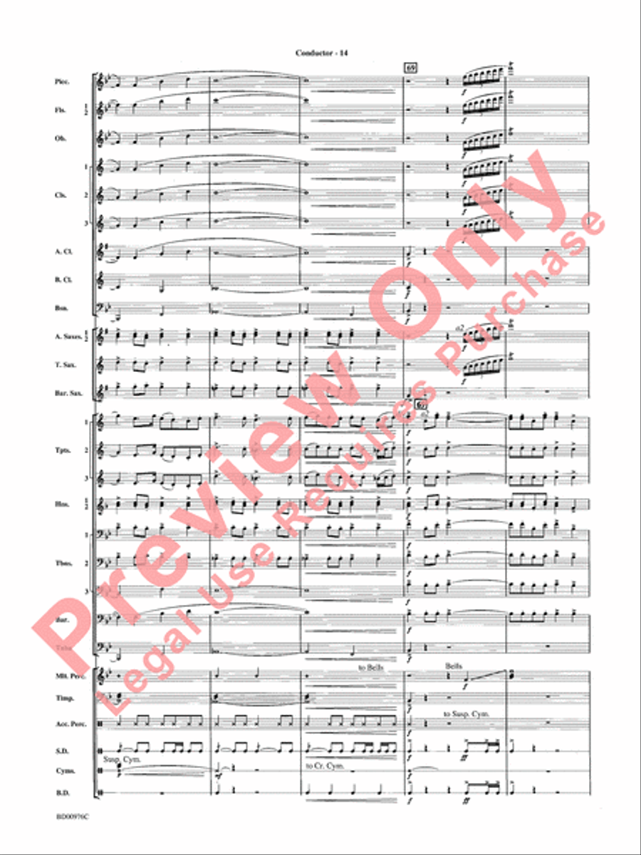 Covenant Concert Band scores gallery preview page 16