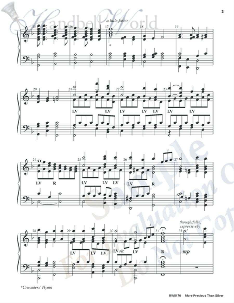 More Precious Than Silver 5-Octaves scores gallery preview page 4