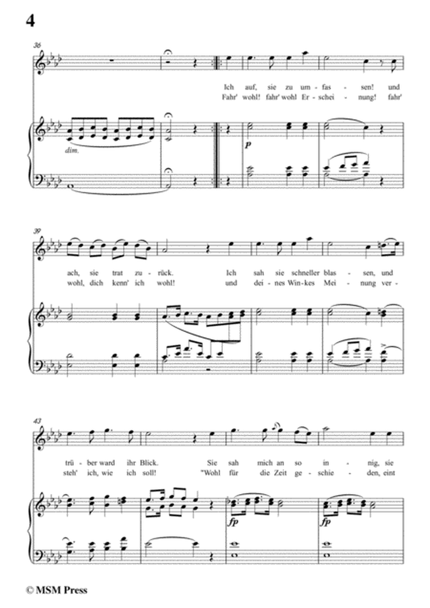 Schubert-Die Erscheinung,Op.108 No.3,in A flat Major,for Voice&Piano image number null