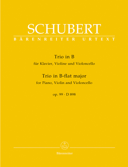 Franz Schubert: Piano Trio In Bb Major, D 898