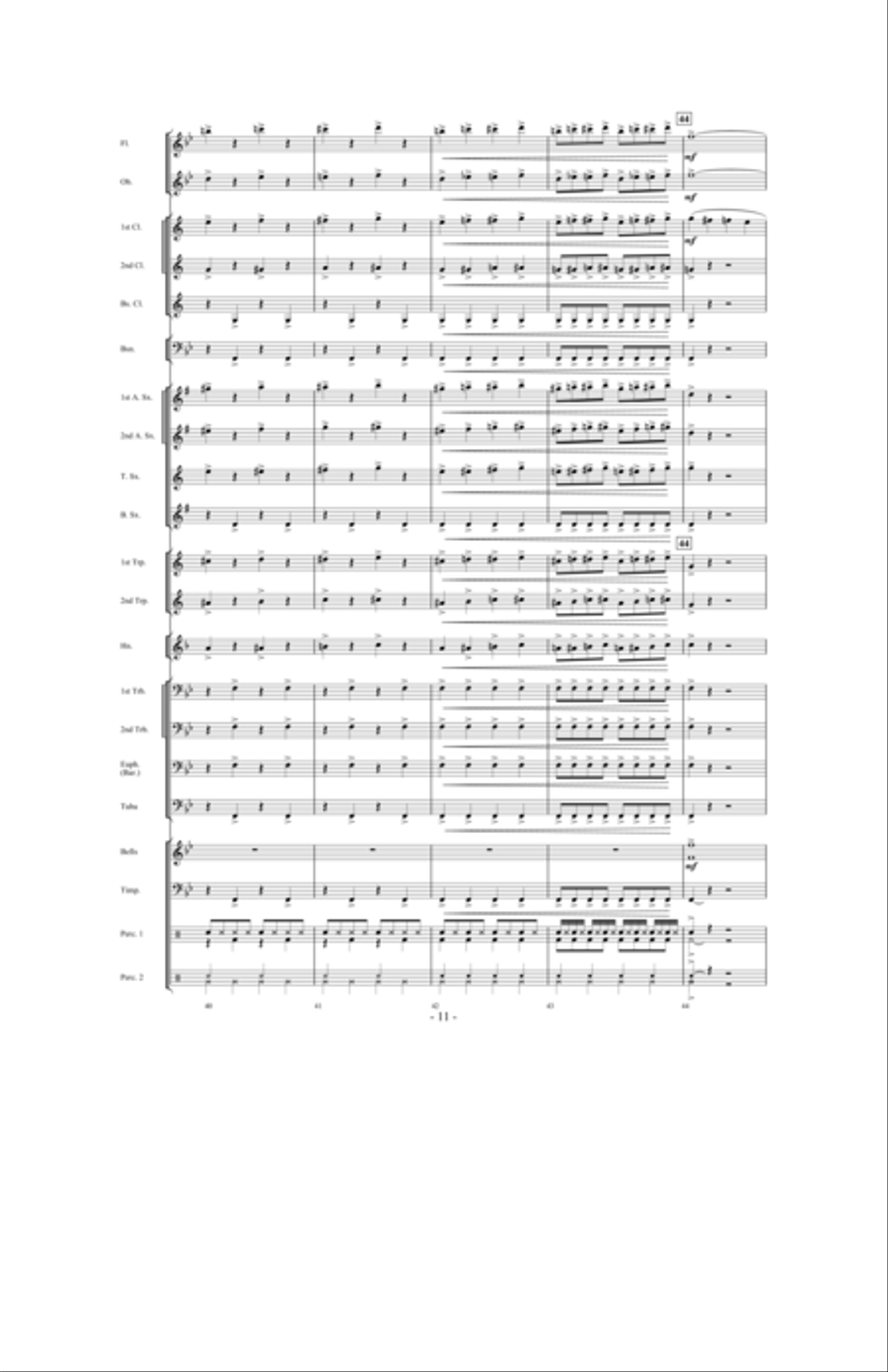 Scherzo for Santa Concert Band scores gallery preview page 10
