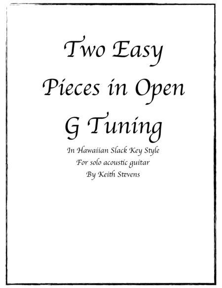 Two Easy Pieces in Open G Tuning image number null