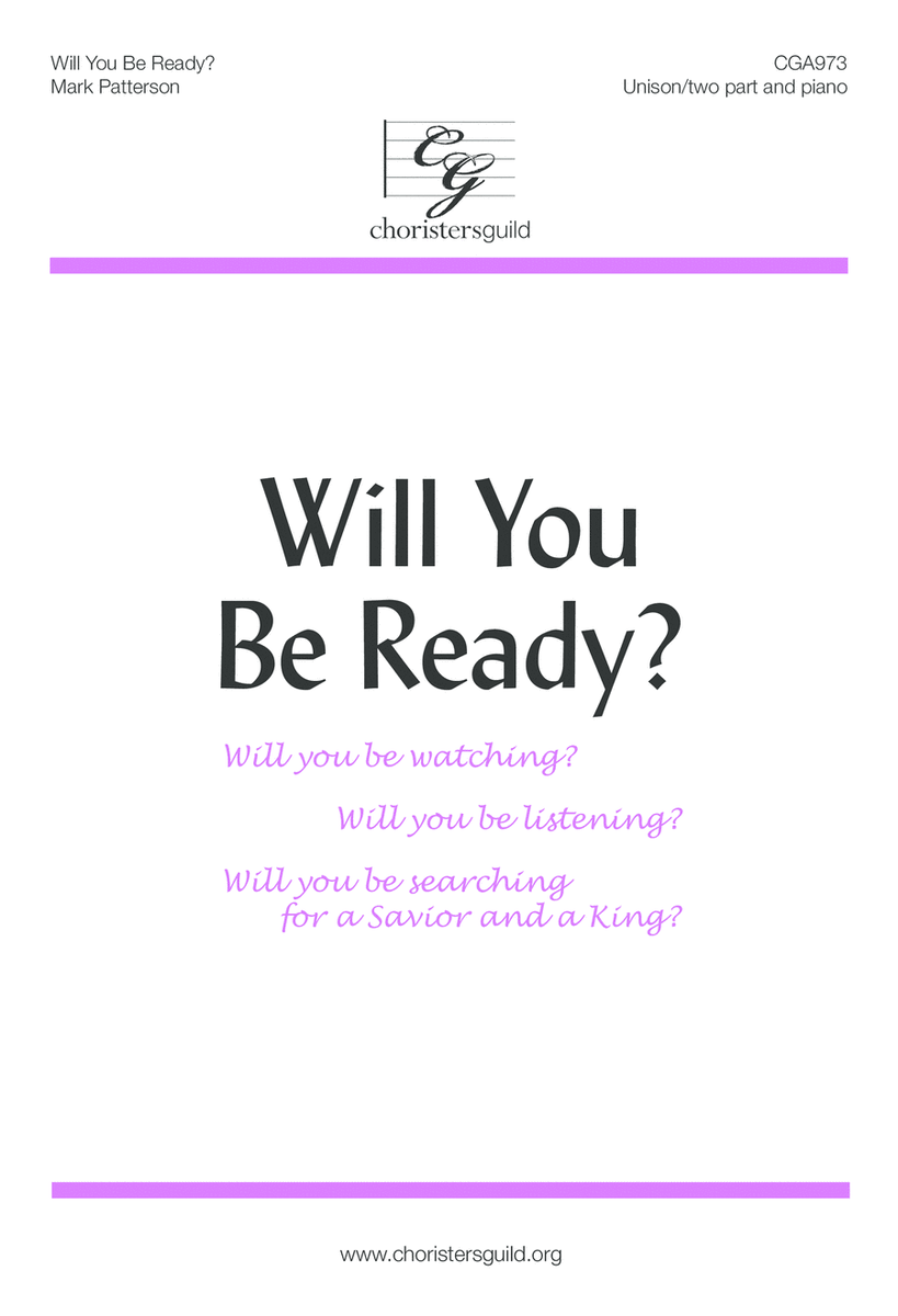 Will You Be Ready? image number null