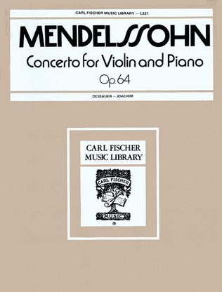 Book cover for Concerto For Violin And Piano