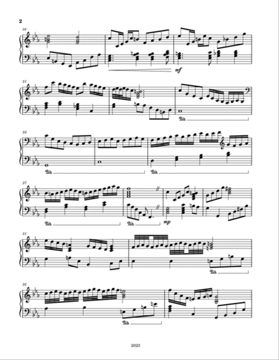 Piano Solo No. 2523a Piano Solo No. 2523a Piano Solo scores gallery preview page 2