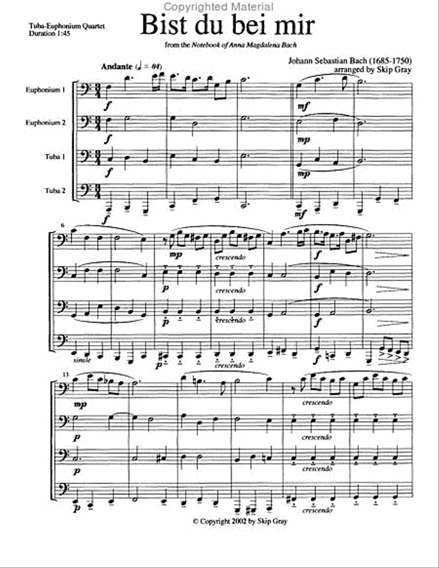 Concert and Contest Collection for Tuba-Euphonium Quartet EETT scores gallery preview page 5