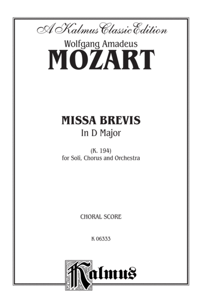 Missa Brevis in D Major, K. 194