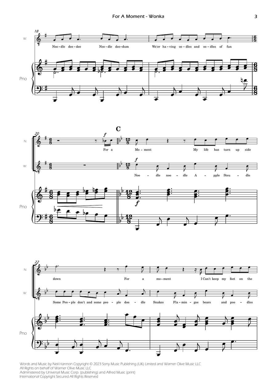 For A Moment For A Moment Medium Voice scores gallery preview page 5