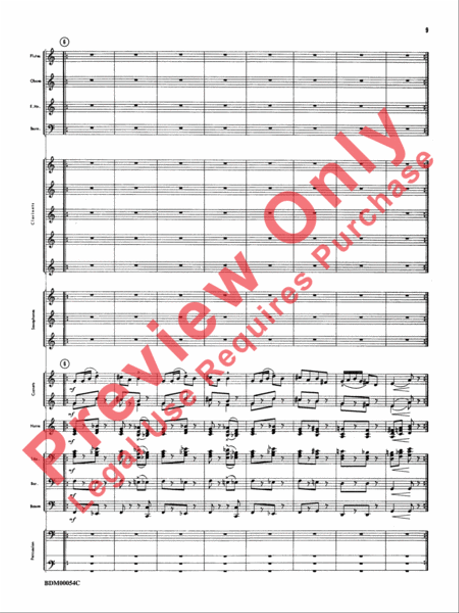 Symphonic Suite Concert Band scores gallery preview page 12