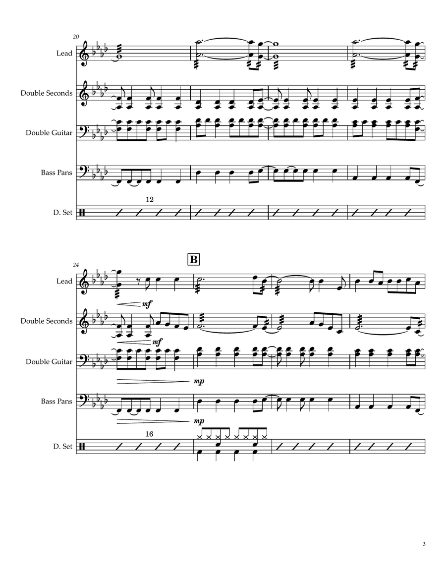 Viva La Vida Viva La Vida Steel Drum Band scores gallery preview page 3
