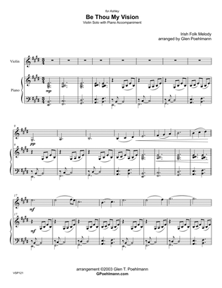 BE THOU MY VISION - VIOLIN SOLO with Piano Accompaniment