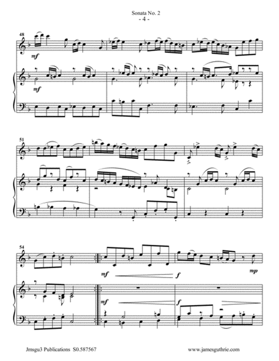Vivaldi: Sonata No. 2 for Bass Flute & Piano image number null