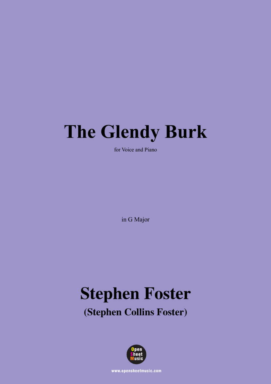 S. Foster-The Glendy Burk,in G Major Voice scores gallery preview page 1