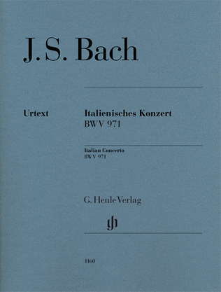 Book cover for Italian Concerto BWV 971