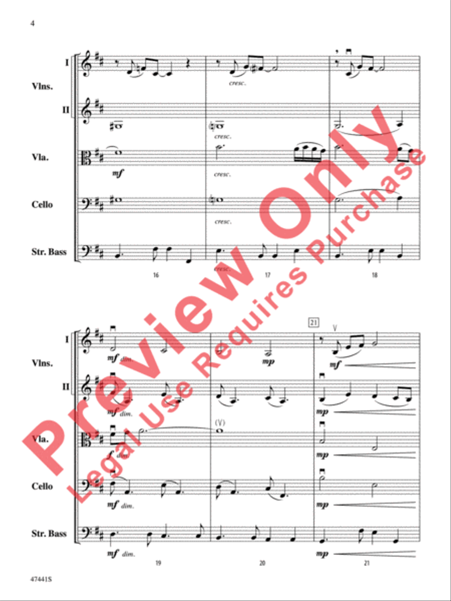 Milonga del Angel String Orchestra scores gallery preview page 5
