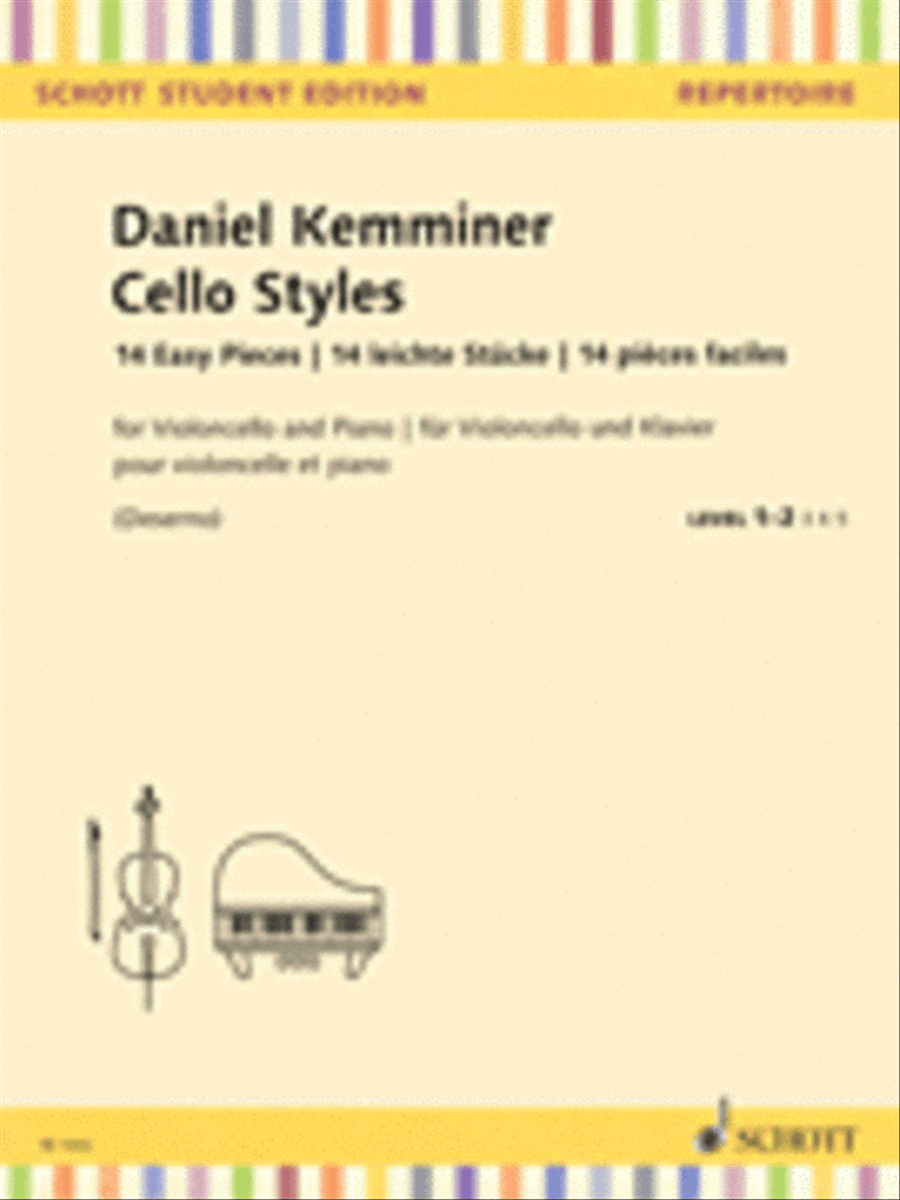 Cello Styles Piano Accompaniment scores gallery preview page 1