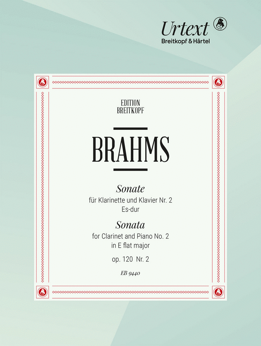 Sonata No. 2 in E flat major Op. 120/2 Clarinet Solo scores gallery preview page 1