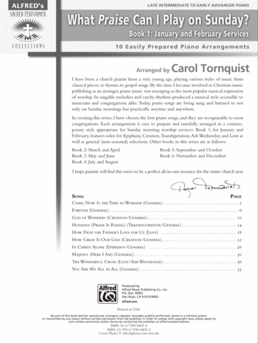 What Praise Can I Play on Sunday?, Book 1 Piano Solo scores gallery preview page 6
