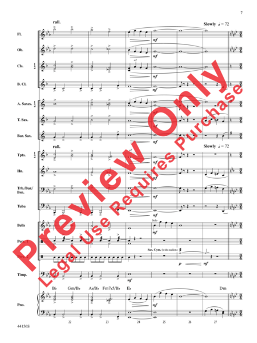 Holiday Celebrations Concert Band scores gallery preview page 7