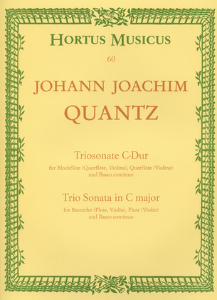 Book cover for Triosonate for Treble Recorder (or other leading instruments), Flute (Violin) and Basso continuo C major