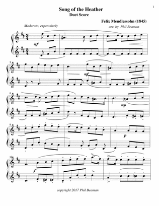 Song of the Heather - Mendelssohn- Clarinet duet